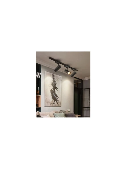 Alüminyum Gövde 30 Watt 4000 Kelvin Ilık Beyaz Ledli Çok Kaliteli Ray Spot , Led Armatür (Ray Hariç) - Resim 2