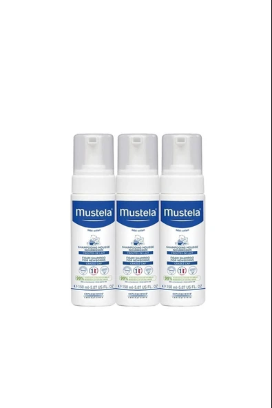 Mustela Yenidoğan Köpük Şampuanı 150 ml 3 Adet ürün görseli 1