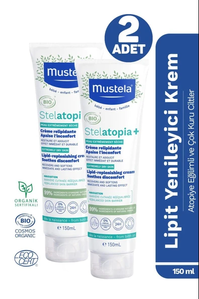 Mustela Stelatopia Cilt Bariyeri Yenileyici 150ML 2 Adet ürün görseli