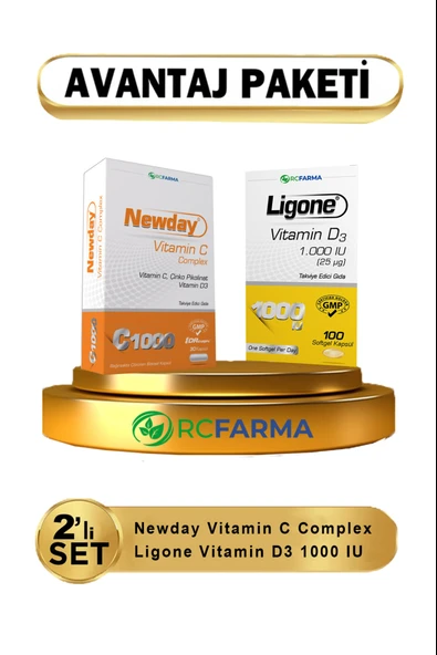 Newday Vitamin C + Ligone D3 ( Avantajlı Paket ) ürün görseli