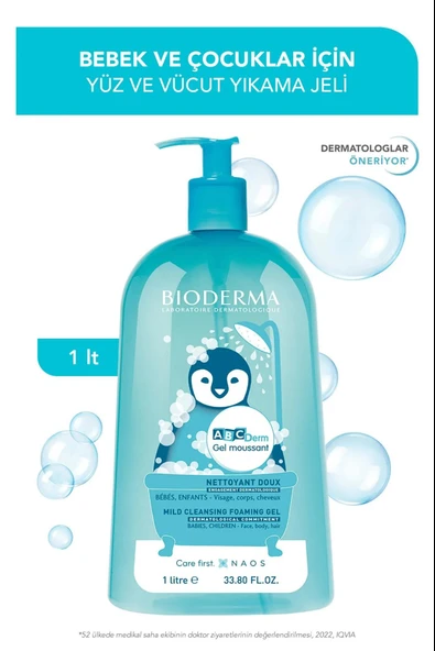 Bioderma ABCDerm Foaming Cleanser 1 L ürün görseli