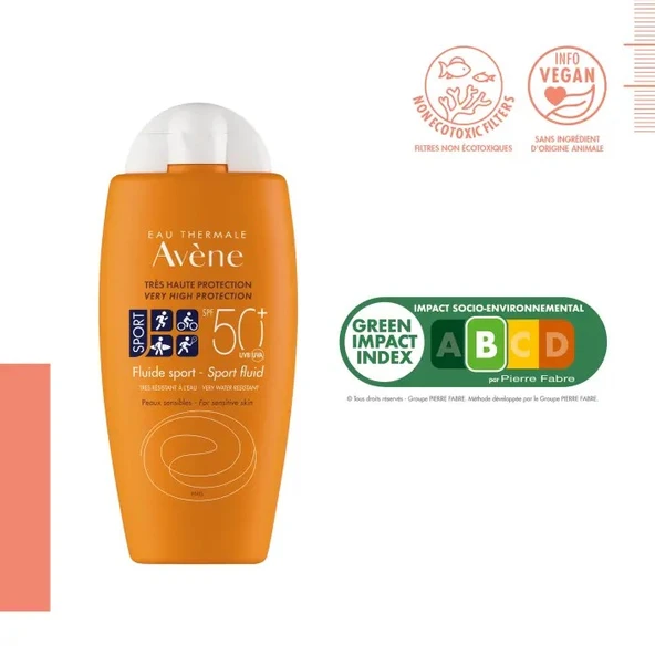 Avene Fluid Sport Güneş Koruyucu Krem Spf+50 100 ml - Resim 2