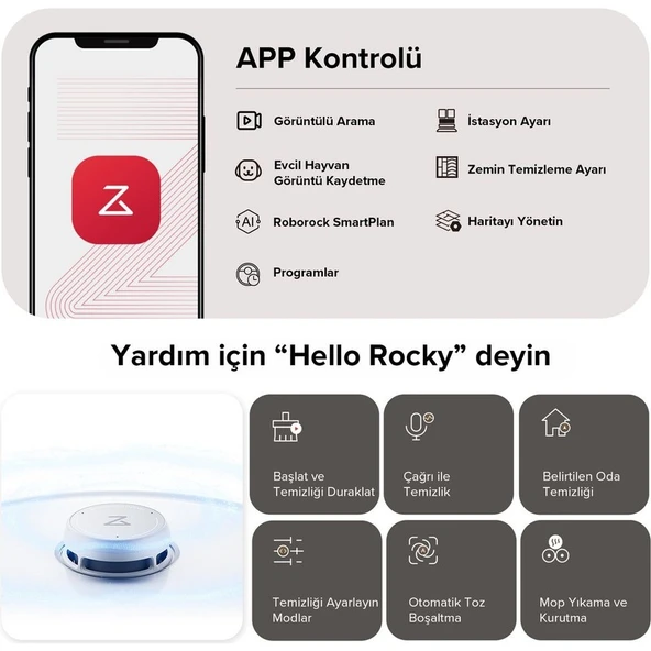 Roborock Qrevo Curv Akıllı Robot Süpürge Beyaz - Resim 8