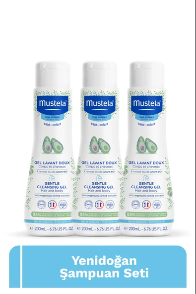 Mustela Yenidoğan Şampuanı 200 ml 3 Adet ürün görseli