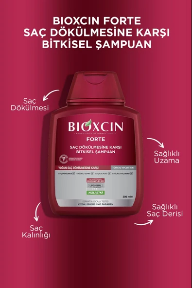 Bioxcin Forte Şampuan 3'lü Set 2 Adet ( 6 X 300 ml ) - Resim 7