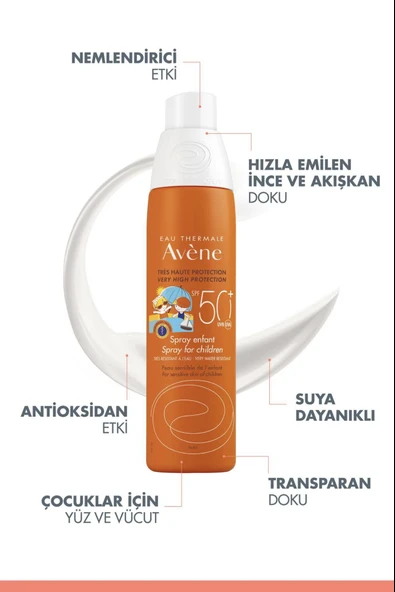 Avene Sun Care Spf 50+ Çocuklar İçin Sprey 200 ml 2 Adet - Resim 3