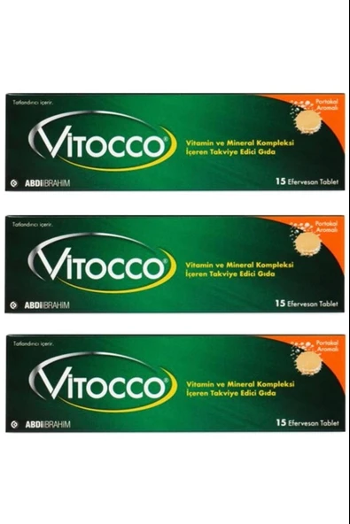 Vitocco 15 Efervesan Tablet 3 Adet ürün görseli