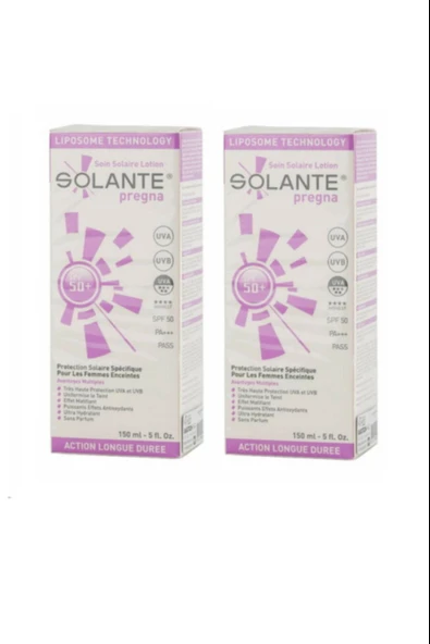 Solante Pregna Spf 50+ Losyon 2 Adet ürün görseli