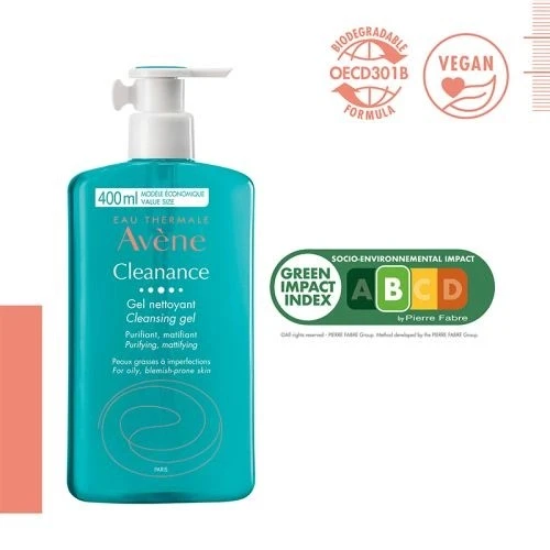 Avene Cleanance Yağlı ve Akneye Eğilimli Ciltler için Matlaştırıcı Etkili Temizleme Jeli 400 ml - Resim 5