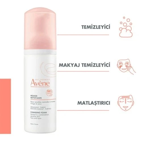 Avene Mousse Nettoyante 150 ml - Resim 2
