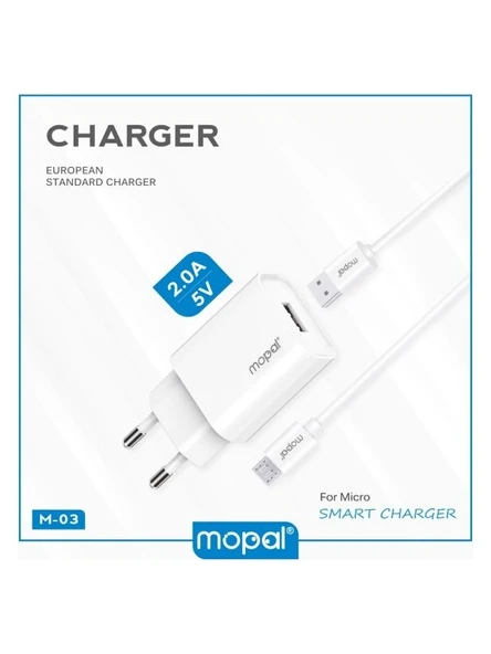 2.1A 5V Micro USB Şarj Aleti (Kablo+Adaptör) - Resim 3