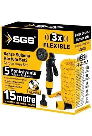 Sgs Bahçe Sulama Hortum Seti 15Mt SGS4272 ürün görseli 1
