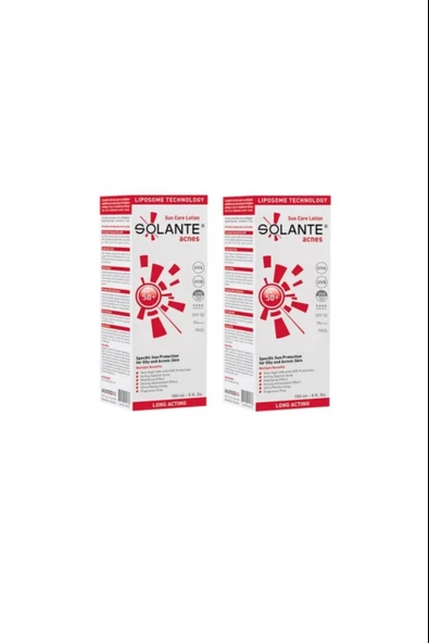 Solante Acnes Lotion Spf 50 150ml 2 Adet ürün görseli