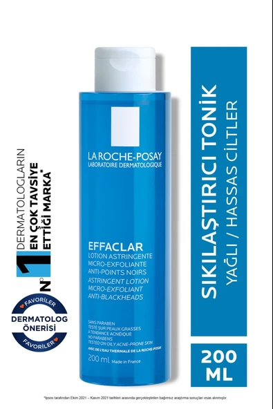 La Roche Posay Effaclar Mikro Soyucu Tonik Yağlı/Akneye Eğilim Gösteren Ciltler Ciltler Gözenek Sıkılaştırıcı 200ml ürün görseli