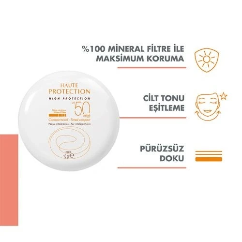 Avene Güneşten Koruma Etkili Fondöten - Compact Dore Spf+50 10g - Resim 3