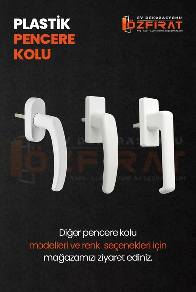 Pimapen PVC Pencere Kolu – Plastik – Altınmeşe/Kahverengi – Model 2 – (10 Adet) - Resim 5