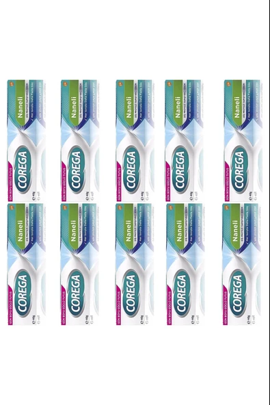 Corega Süper Protez Yapıştırıcı Naneli Krem 40 gr 10 Adet ürün görseli