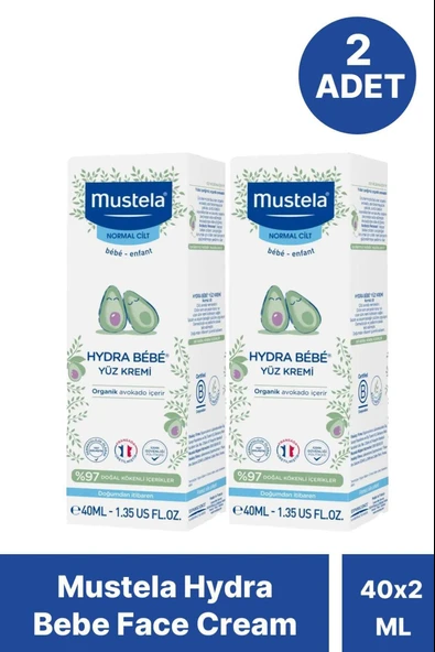 Mustela Hydra Bebe Face 40 Ml 2 Adet ürün görseli