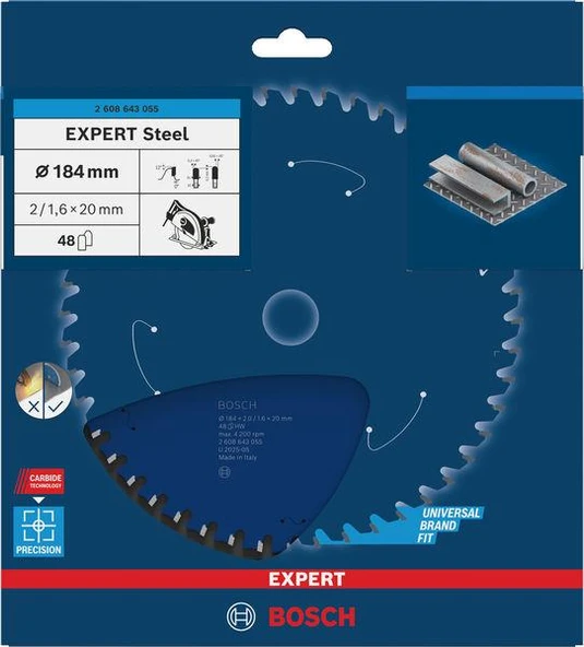 EXP Steel Daire Testere Bıçağı 184*20 MM 48D ürün görseli