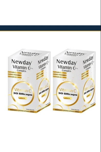 Newday Vitamin C Complex 30 Kapsül 2 Adet - Resim 5