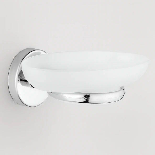 Vidalı Sabunluk Banyo Tuvalet Mutfak İçin Krom Duvar Tipi  Şık Metal Dayanıklı Tasarım Aksesuar - Resim 6