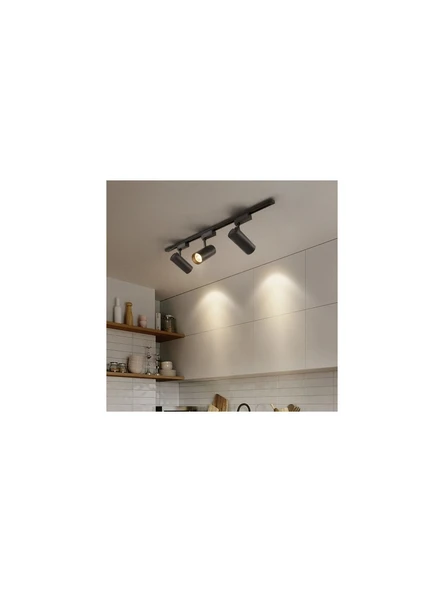 Alüminyum Gövde 30 Watt 4000 Kelvin Ilık Beyaz Ledli Çok Kaliteli Ray Spot , Led Armatür (Ray Hariç) - Resim 3