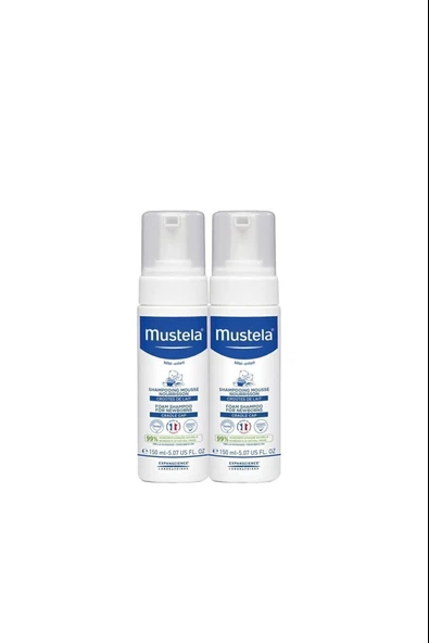 Mustela Yenidoğan Köpük Şampuanı 150 ml 2 Adet ürün görseli