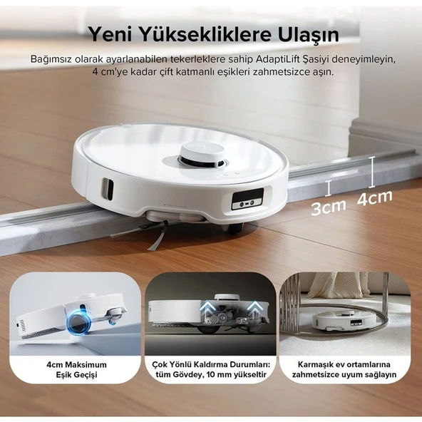 Roborock Qrevo Curv Akıllı Robot Süpürge Beyaz - Resim 5