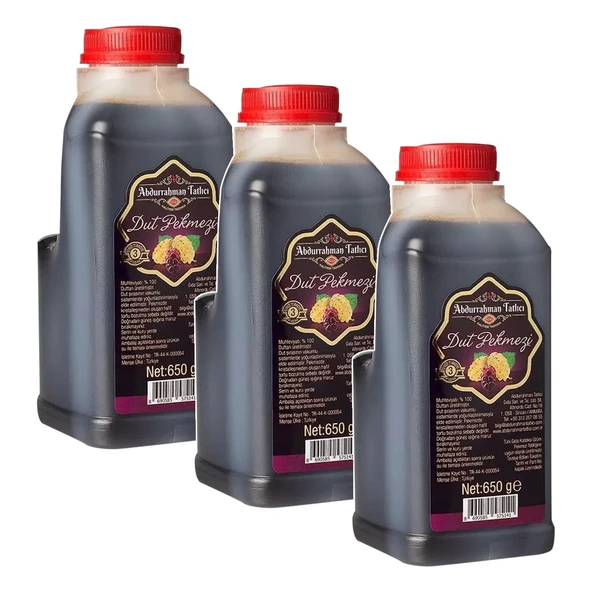 Abdurrahman Tatlıcı Dut Pekmezi 650 Gr x 3 Adet ürün görseli 1