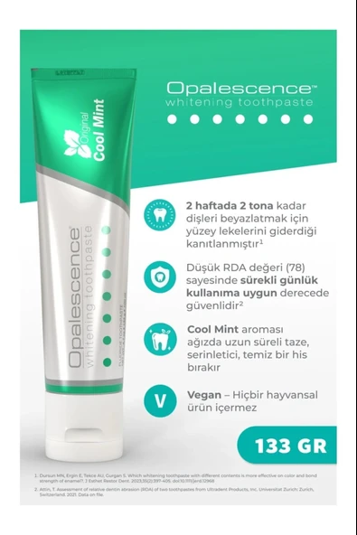 Opalescence Büyük Boy Beyazlatıcı Diş Macunu 133 Gr 6 Adet - Resim 2
