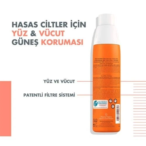 Avene Güneş Koruyucu Sprey Spf50+ 200ml - Resim 3