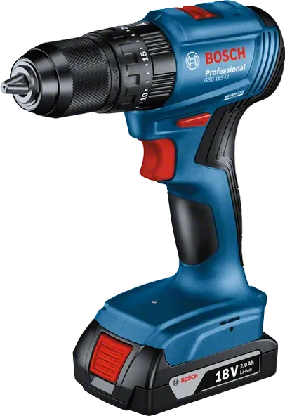 Bosch Professional GSB 185-LI 2 x 2.0Ah Çift Akülü Darbeli Matkap - 06019K3100 - Resim 2
