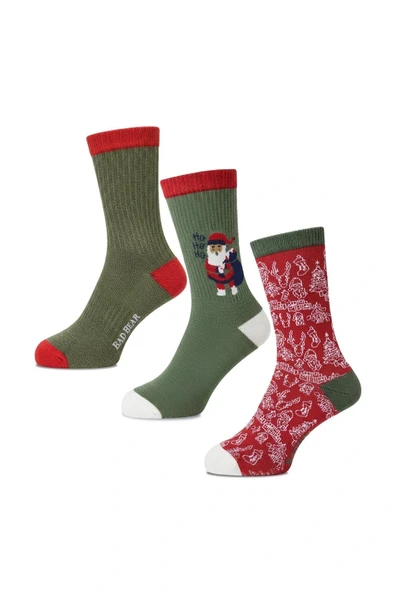 Noel Çok Renkli Unisex 3'lü Çorap ürün görseli 1