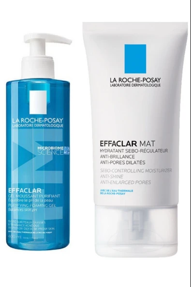 La Roche Posay Effaclar Jel 400 ml + La Roche Posay Effaclar Mat Parlama Karşıtı Nemlendirici 40 ml ürün görseli