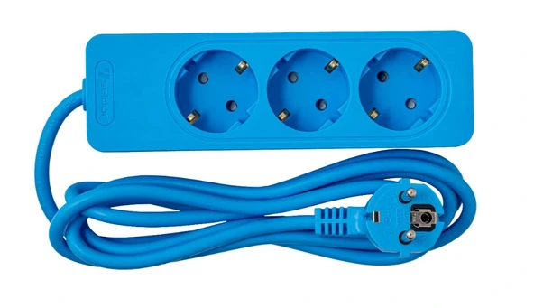 3 LÜ 2 METRE Grup Priz SELDUR mavi G3TD21M ürün görseli 1