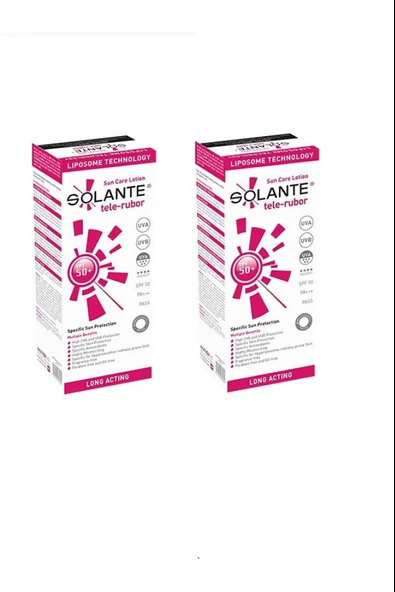 Solante Tele-Rubor Sun Care Losyon SPF50 150 ml 2 Adet ürün görseli