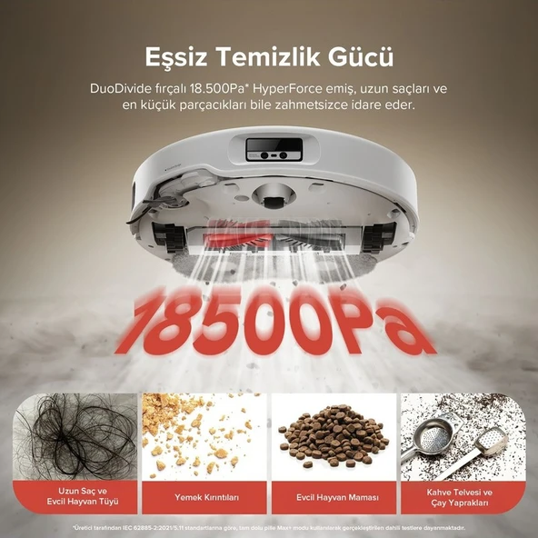 Roborock Qrevo Curv Akıllı Robot Süpürge Beyaz - Resim 3