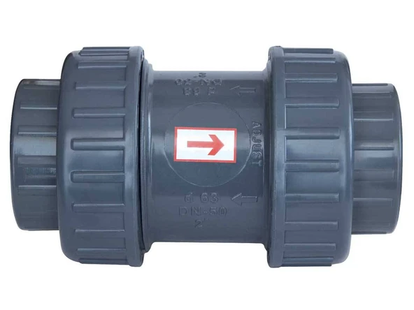 Gemaş Havuz Pvc Yapıştırma Tip Yaylı Çekvalf 90 mm-Pool Check Valve-ToptancıyızBiz ürün görseli