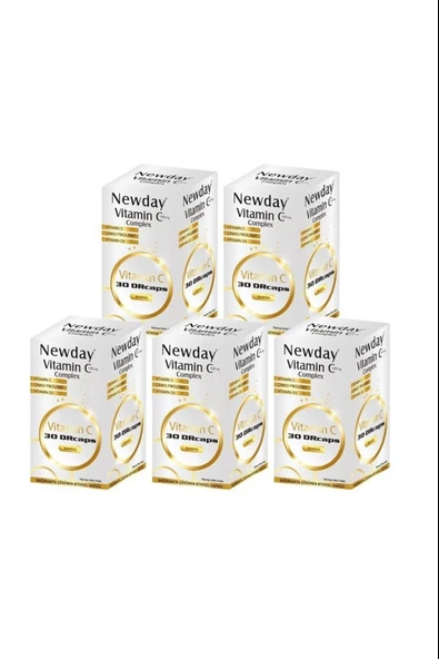 Newday Vitamin C Complex 30 Kapsül 5 Adet - Resim 5