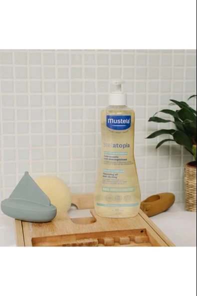 Mustela Stelatopia Huile Lavante Cleansing Oil 500 ml 2 Adet - Resim 4