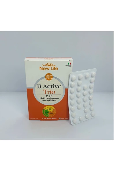 New Life B Active Trio Dil Altı 30 Tablet 4 Adet - Resim 5
