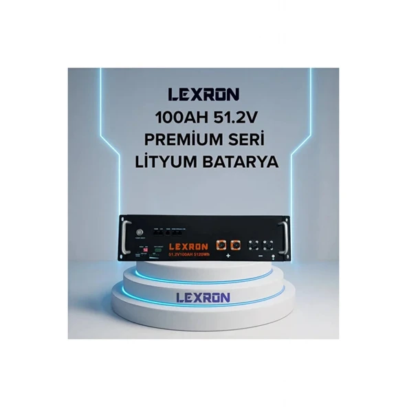 Lexron 100AH 51.2V Lityum Akü Fiyatı (LiFePO4) ürün görseli 1