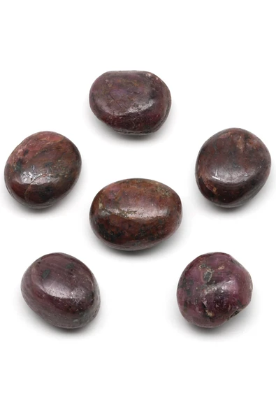 Yakut Doğal Taş Tamburlanmış Parça - Tımbıl - Resim 2