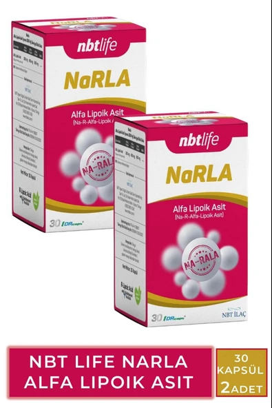 Nbt Narla Alfa Lipoik Asit 200 Mg 30 Kapsül 2 Adet ürün görseli