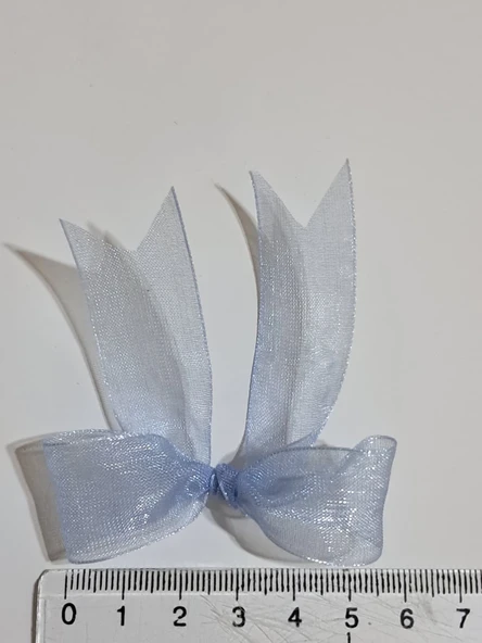 Pratikbox Fiyonk / Tül 2cm'lik / Hediyelik / Süsleme / MAVİ Renk / 50 Adet - Resim 3