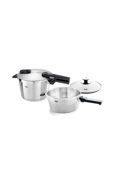 Fissler Vitaquick Premium 6+3.5 Litre Düdüklü Tencere Seti ürün görseli 1