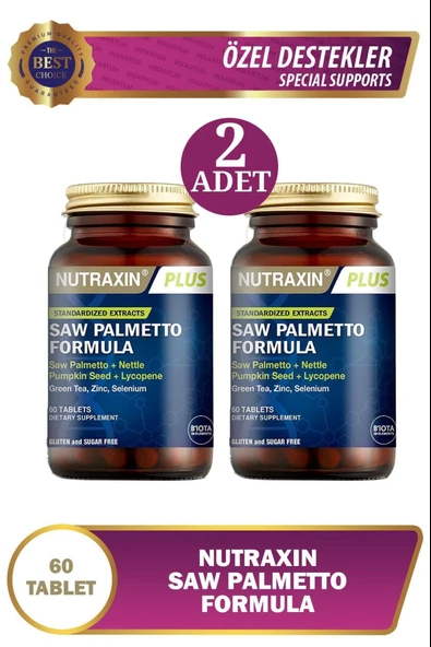 Nutraxin Saw Palmetto Formula 60 Tablet 2 Adet ürün görseli