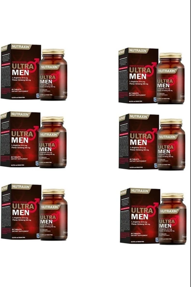 Nutraxin Ultra Men 60 Tablet 6 Adet ürün görseli