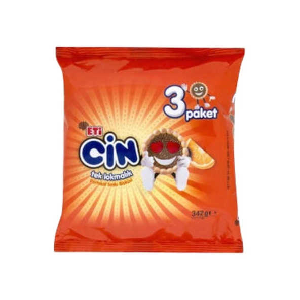 Eti Bisküvi Cin Lokmalık 3'lü 342 Gr ürün görseli