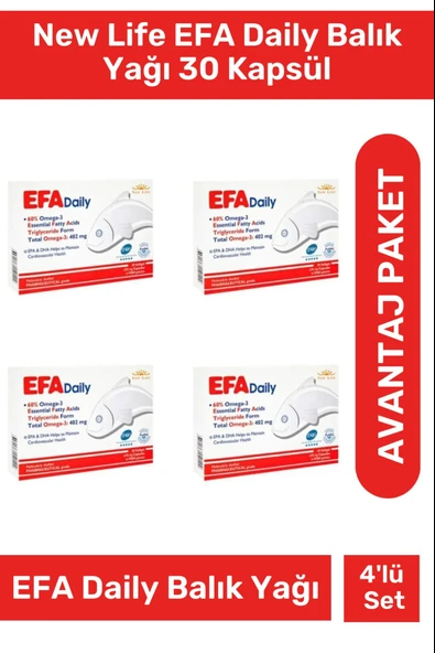 New Life EFA Daily 30 Kapsül 4 Adet ürün görseli